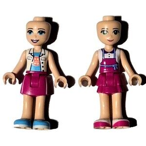 Lego Friends Minifigs Stephanie Emma 41692 Vet Clinic 41311 Pizzaria Loose 2 Pcs